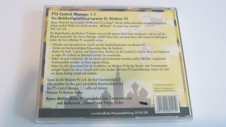 PTS Control Manager 1.1 für Windows 95 Win95 in Köln