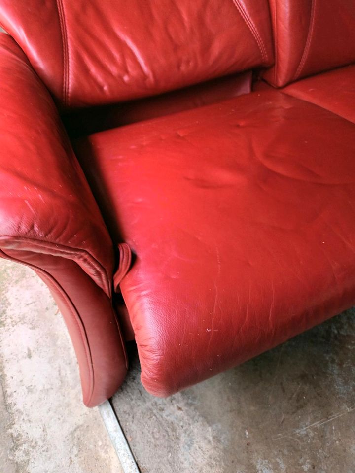 Echt Leder Couch in Oberhausen