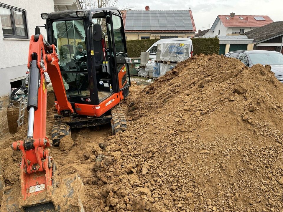 Bagger, Minibagger, Radlader, mieten , anmieten, zu Vermietung in Roßdorf