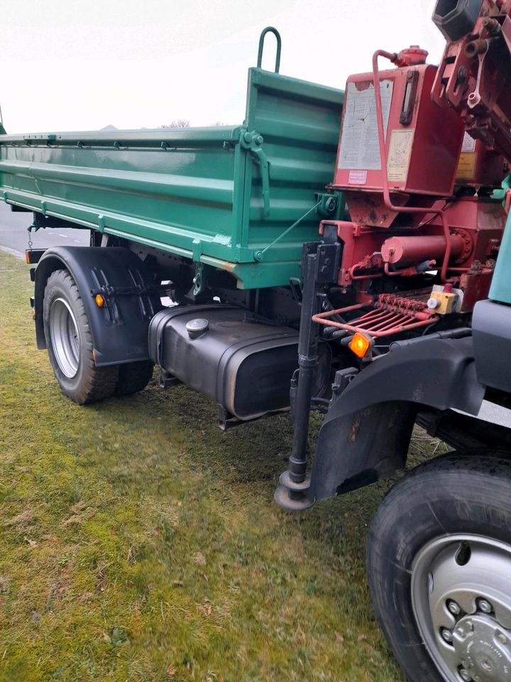 MAN 8.174 Kipper mit Kran. Allrad 4x4 grüne Plakette Wohnmobil in Esterwegen