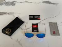 Ray-Ban Aviator Sonnenbrille - Blau/Gold - inkl. Leder-Etui [NEU] Nordrhein-Westfalen - Everswinkel Vorschau