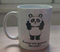 Lustige Tasse Pandabär kommt von ganzem  Herzen Nordrhein-Westfalen - Baesweiler Vorschau