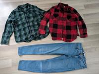 Zara Skinny Jeans und 2 Hemden kariert Gr. XS Brandenburg - Panketal Vorschau