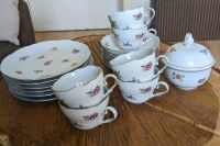 Kaffee Tee Service Porzellan Kahla DDR Blumen Goldrand Vintage Bielefeld - Bielefeld (Innenstadt) Vorschau