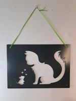 Metall Schild lackiert Katze Maus Tiere Deko Wandbehang Baden-Württemberg - Burladingen Vorschau