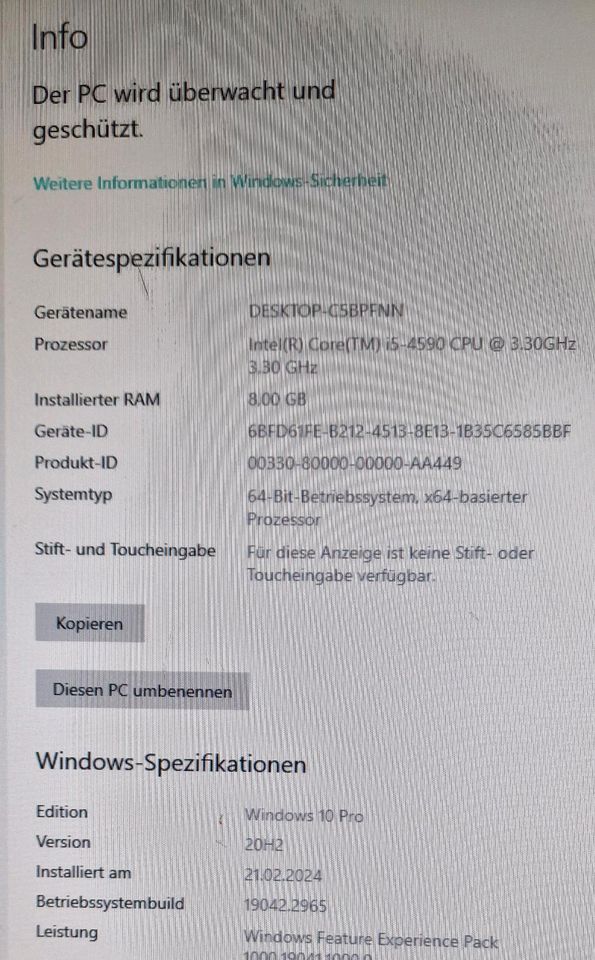 Pc Dell i5 in Unna