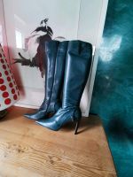 Michel Perry Stiefel High Heel petrol vintage original 40 Leder Bochum - Bochum-Ost Vorschau