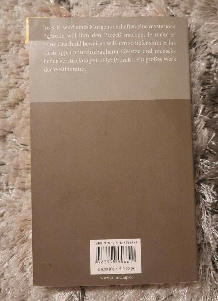 Buch Franz Kafka - Der Prozeß in Tübingen