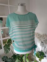 ONLY weiß türkis gestreift Shirt // 40 L Obervieland - Kattenturm Vorschau