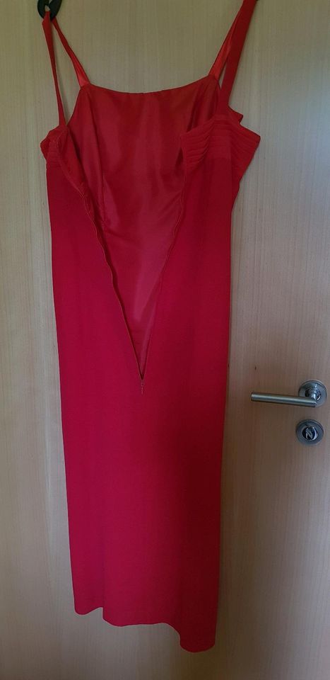 Abendkleid, lang, rot, mit Stola, Größe 38/M in Tarmstedt