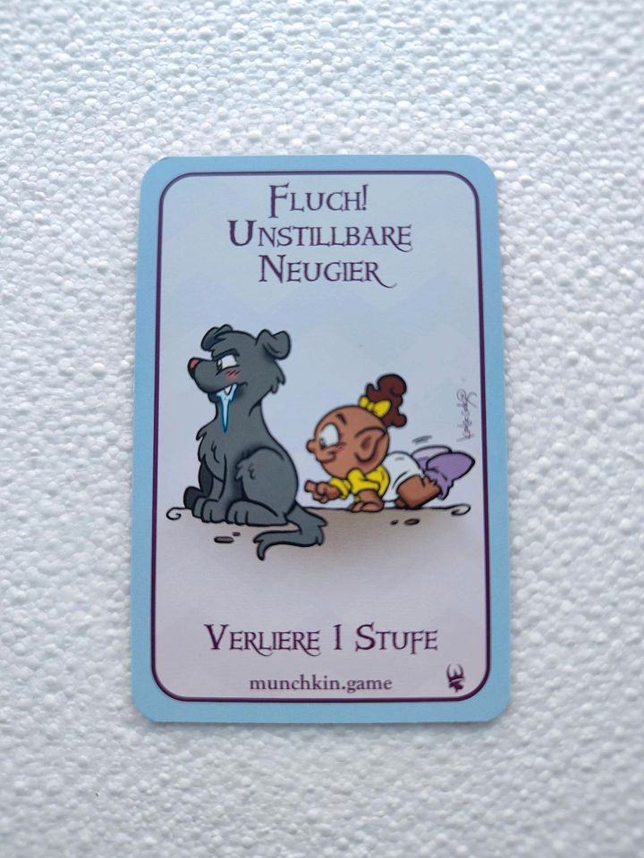 Munchkin Promo Karte Fluch! Unstillbare Neugier Neu in Bokel