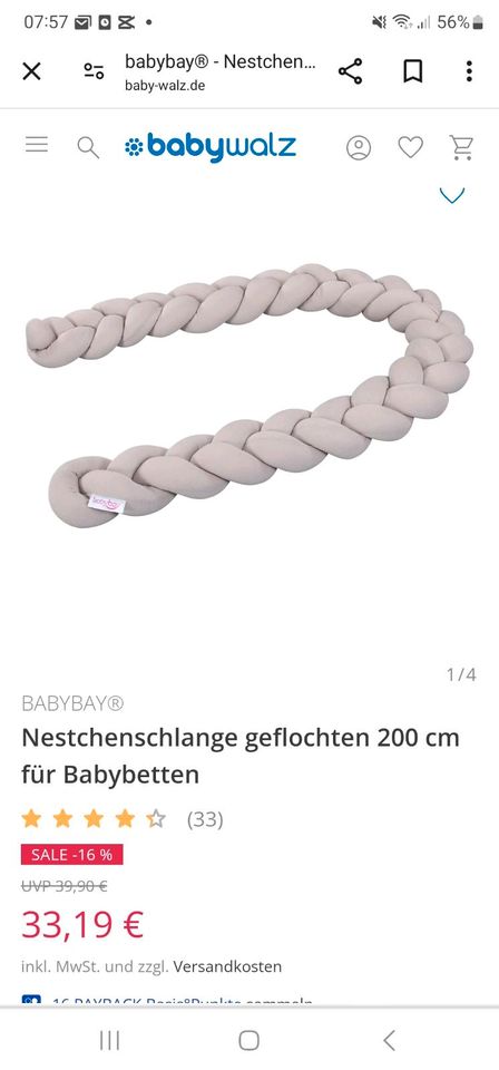 Babybettumrandung "Schlange" in Dortmund