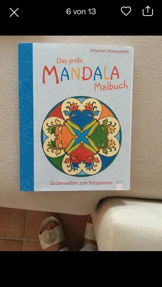 NEUw Mandalas Mandalablock Malbuch Pferde Blumen Prinzessin etc in Obertshausen