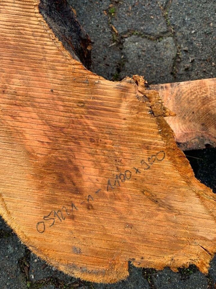 Apfelbaumscheibe Baumscheibe Tischplatte Holzbohle Tisch in Staßfurt