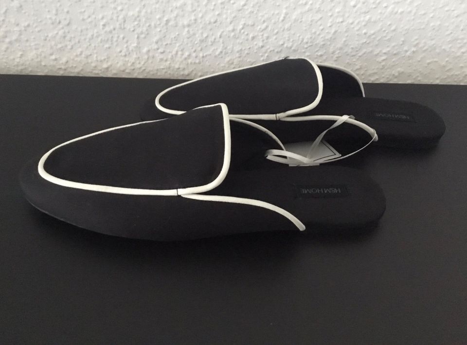 H&M HOME edle Hausschuhe Mules Gr.38/ 39 Neu mit Etikett in Essen