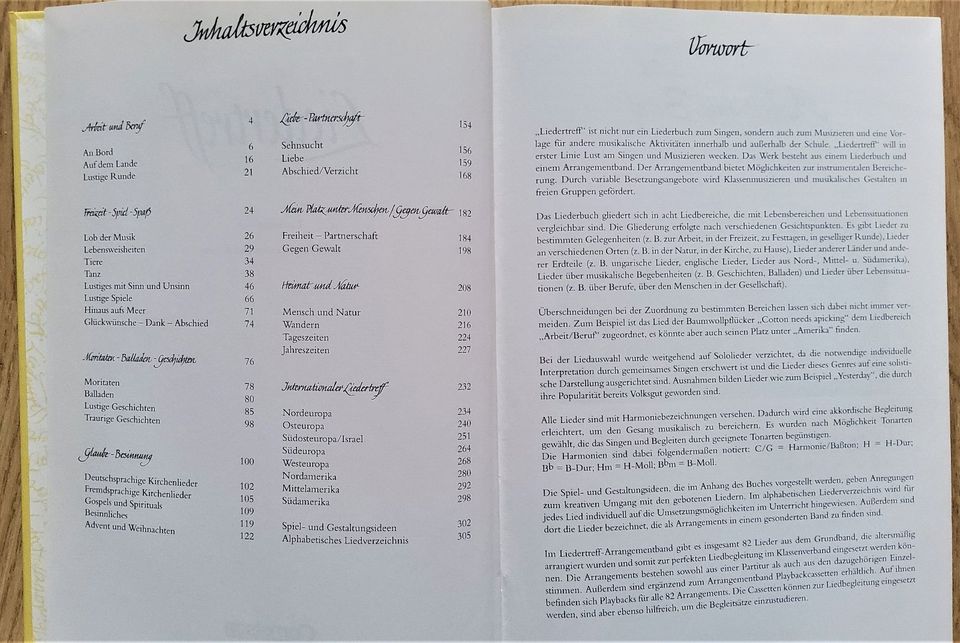 Liedertreff  Liederbuch für die Klassen 5 – 10, neu in Marburg