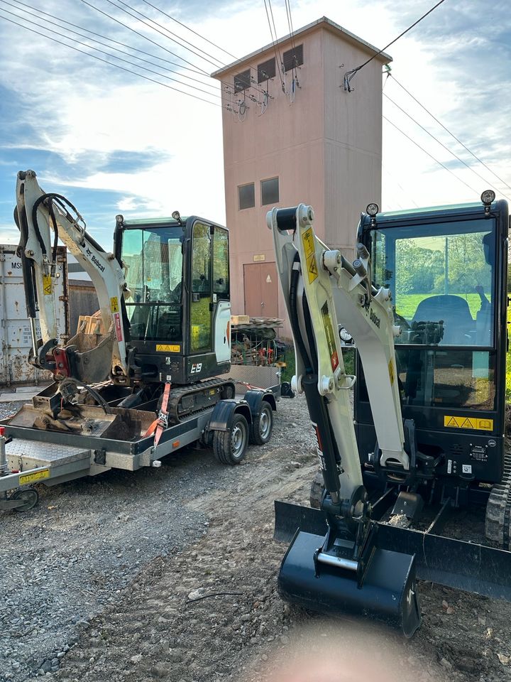 Minibagger Bobcat E19 zu vermieten in Rottenburg am Neckar