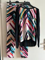 H&M Zweiteiler Set - XS 34 - Hose Shirt Print bunt Chiffon Hessen - Rödermark Vorschau
