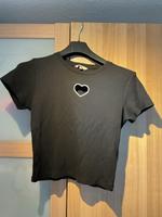 schwarzes bauchfreies T-Shirt Niedersachsen - Lastrup Vorschau