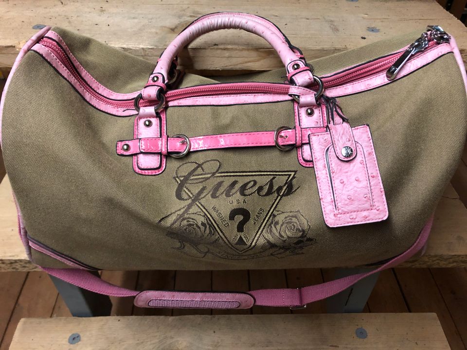 Reisetasche, Guess, rosa, beige in Hannover