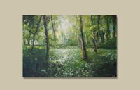 Gemälde Wald 60x40 Landschaft Malerei abstrakt grün Bild Kunst Niedersachsen - Laatzen Vorschau