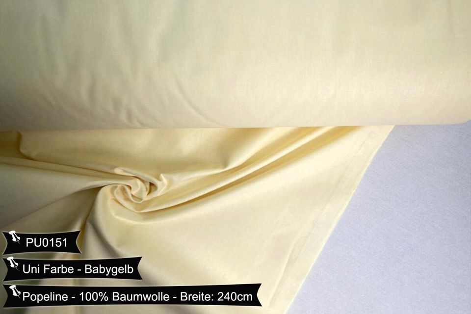 Uni Farben Doppelbreit 240cm VERSANDFREI Popeline Baumwollstoff Weihnachten Stoffe Meterware ab 50cm Baumwolle Bastelstoffe Hochwertige Patchwork Basteln Dekostoffe Deko Stoff Öko-Tex in Leipzig