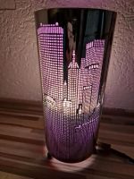 Skyline Lampe aus Alu mit lila Stoff Rheinland-Pfalz - Großmaischeid Vorschau