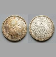 Württemberg 2 Mark 1907 F König Wilhelm II vz-st Jäger 174 Sachsen-Anhalt - Merseburg Vorschau