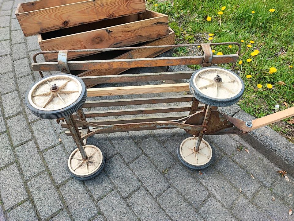 Männertag Vatertag Handwagen Bollerwagen in Dresden