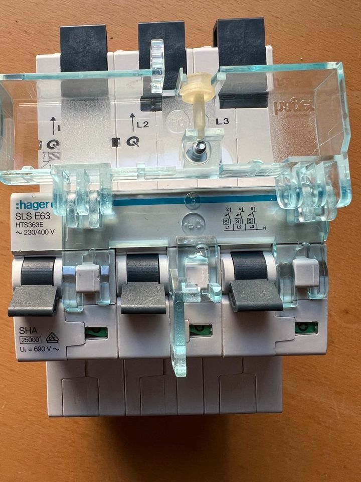 SLS-Schalter 3 polig E-Charakteristik 63A in Nentershausen (Westerwald)