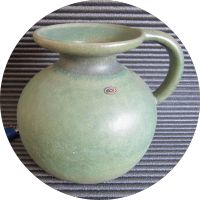 Vase, Vintage, grün, Keramik, FRITZ VAN DAALEN, gebraucht Hessen - Büttelborn Vorschau