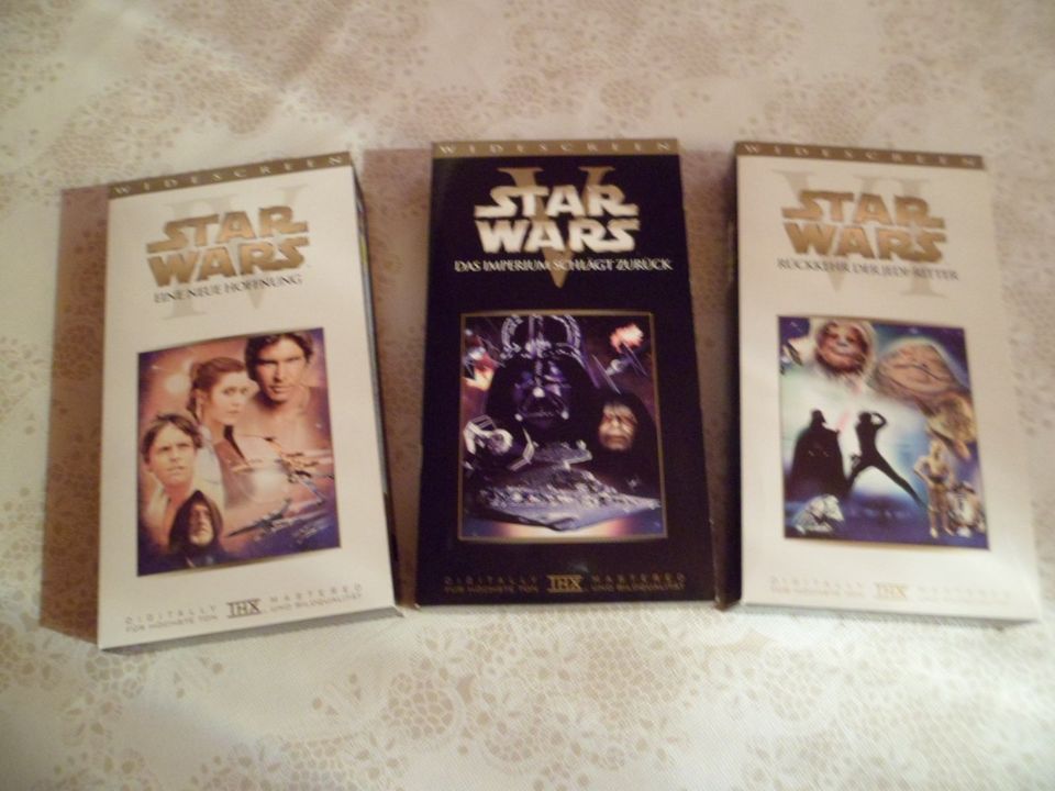 VHS-Videokassetten, Videos, Filme, Trilogie STAR WARS in Nastätten