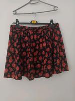 Rock Damenrock Skirt Rosen Schwarz Blumen Sommer XL 42 44 Curvy Schleswig-Holstein - Norderstedt Vorschau