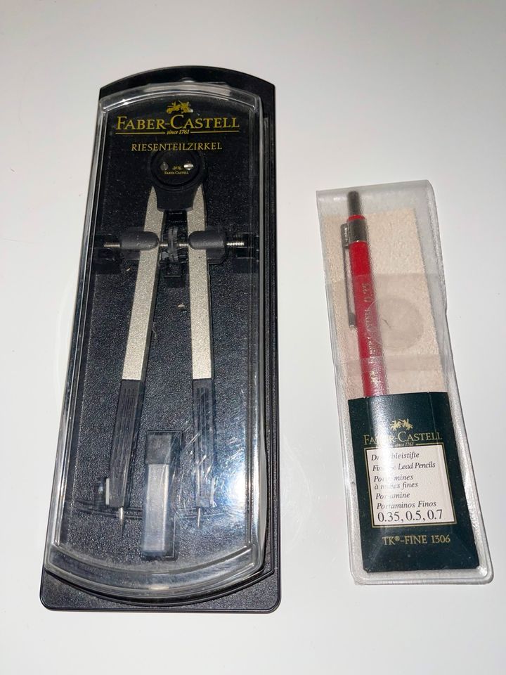 PaketFaber Castell Zirkel& NEU OVP Druckbleistift UVP 20,00 € in Bad Buchau