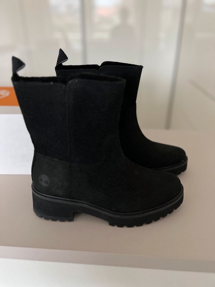 Timberland Damen Stiefel Boots 37,5 neu schwarz Carnaby in Perl