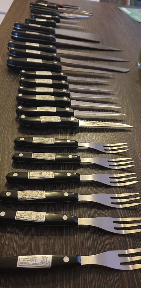 Besteckkoffer, 24-teilig, Messerset, Besteckset in Melle