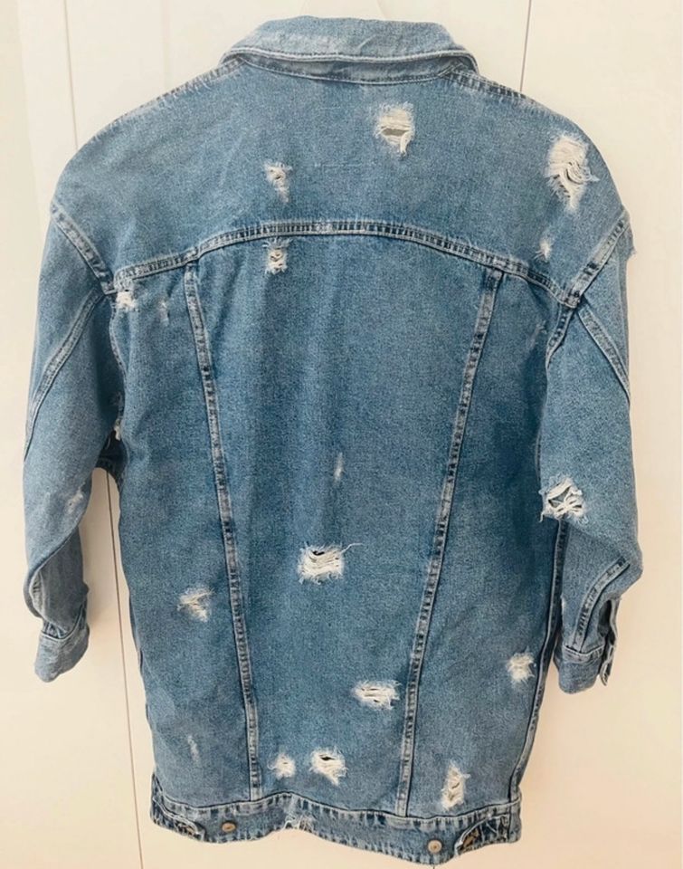 Long Jeansjacke von Zara in Niederzier