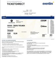 Digitales Ticket für Bosse Konzert in Bremen (6.5.24) Niedersachsen - Oldenburg Vorschau