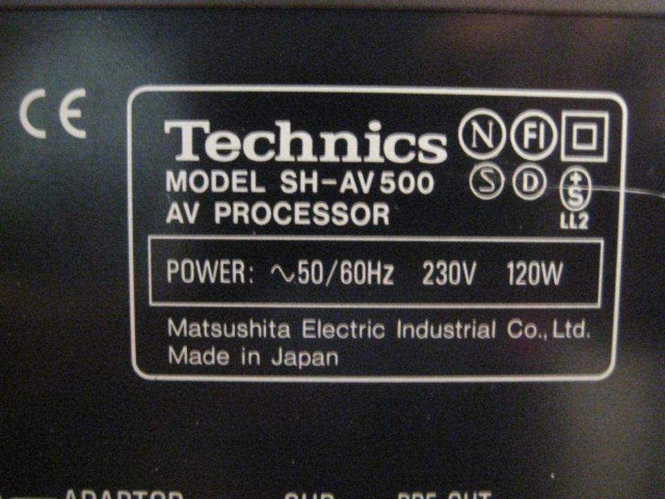 Technics AV Processor SH-AV500 Verstärker - Receiver Amplituner in Frankfurt (Oder)