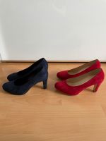 NEU, Gabor Pumps, Wildleder, 39, rot, dunkelblau, 9cm, Schuh Nordrhein-Westfalen - Willich Vorschau