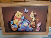 Großes Winnie Pooh&seine Freunde Wandbild mit Holzrahmen Bayern - Weihmichl Vorschau