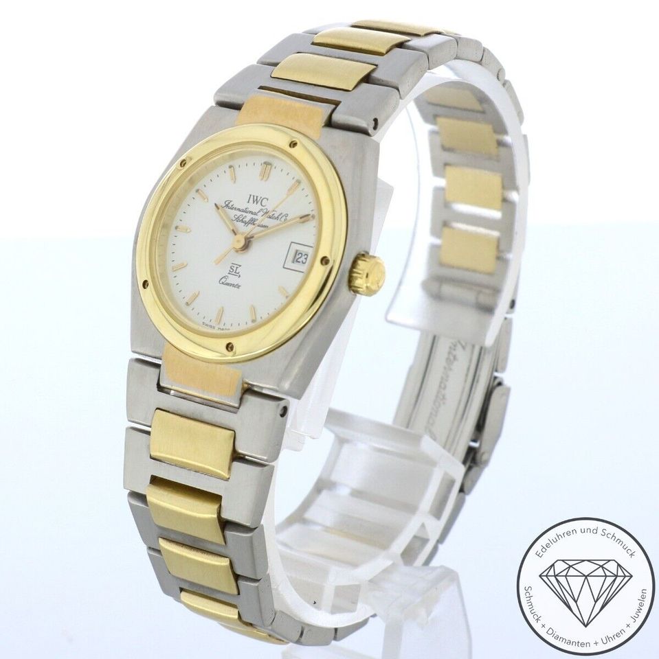 IWC SL Stahl Gold 26mm Damen Quarz Armband Uhr 140296 xxyy in Hannover