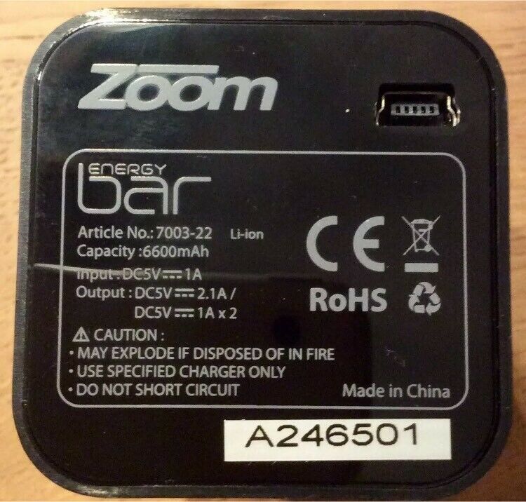 Zoom Power Bank / Energy bar 6600 mAh - iPhone iPad.... - OVP in Stuttgart