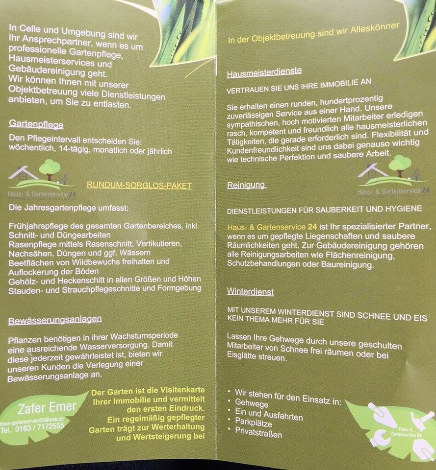 Haus & Gartenservice 24, Gartenbau, Gartenpflege,Gärtner in