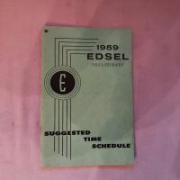 Edsel 1959 Reparatur Buch, Zeitvorgabe Nordrhein-Westfalen - Porta Westfalica Vorschau