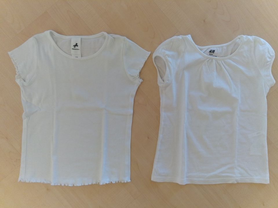 2 x T-Shirt Paket ** Palomino C&A, H&M ** Gr. 110 ** bio, neuw. in Oberthulba