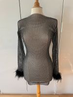 Wunderschönes Minikleid Meshkleid Glitzer Oberteil schwarz XS Berlin - Steglitz Vorschau