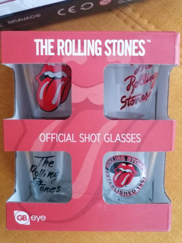 Rolling Stones, Fanartikel, Puzzle, Schnapsglas, Shooter Glas in Mayschoß