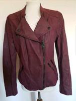 Biker Lederjacke von Only für Damen in bordeaux Burglesum - Lesum Vorschau