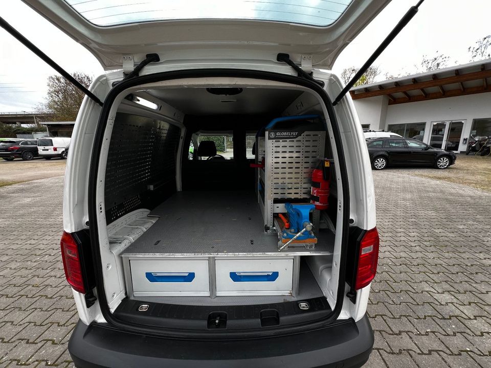 Volkswagen Caddy Kasten 2.0 TDI Sortimo Werkstatt Regal SHZ in Weinheim